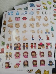 EMOJI 850 Stickers or 18 Sheets for Planner or Crafting NEW – FREE SHIPPING