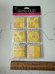 Provo Craft Third Dimension Stand-Outs Yellow Christina Cole Stickers Scrapbook