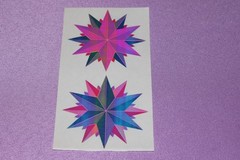 Mrs. Grossman’s RARE Large Sheet of Vintage 1986 Opal Christmas Star Stickers!