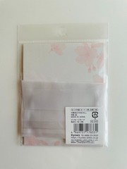 Japanese Sakura Stationery Set 5pcs Letter Paper Stickers Mini Card Kawaii Pink