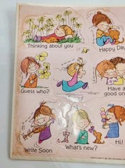 1987 Vintage Hallmark Stickers Marty Links Pink Background Captions 3 Sheets 80s