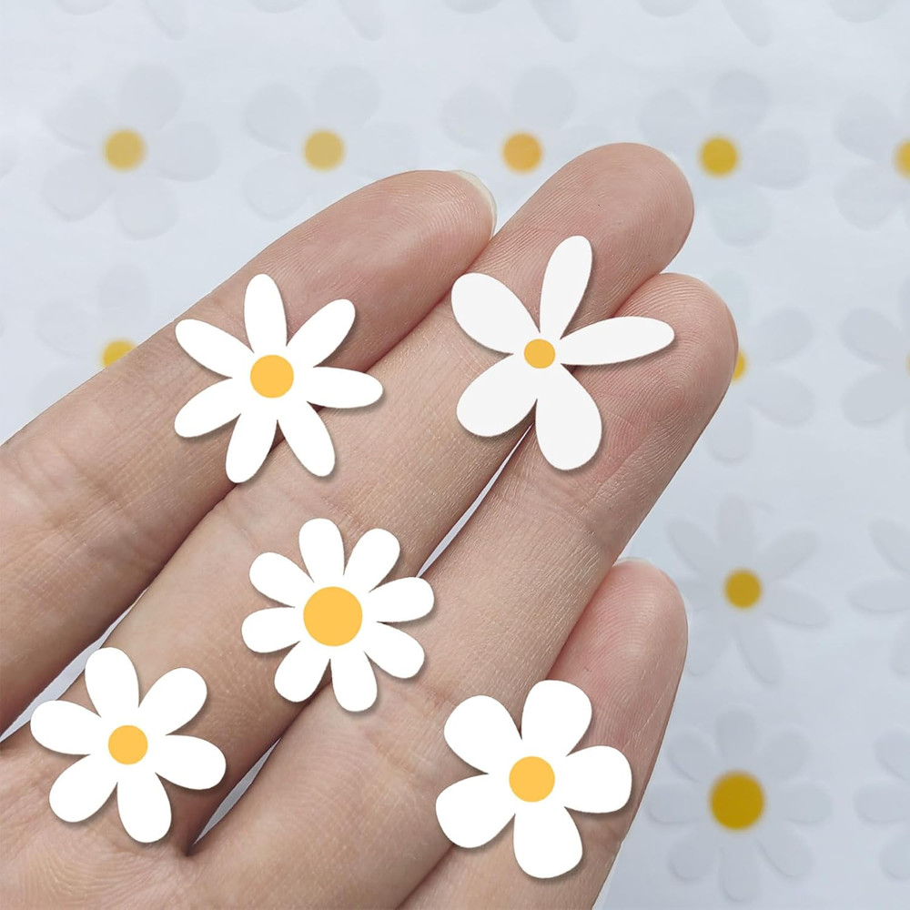Set of 70, Little Daisies Stickers, Cute Flower Stickers, Laptop Stickers, Water