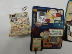 Junk Journal Add-Ons Handmade Tags Card Envelope File Clipboard Ephemera Set 2
