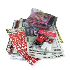 Lot of Scrapbook Stickers, Card stock, Embellishments & Memory Book New Sports
