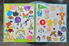 Vintage 1983 Imperial Sticker Album LOADED 150+ Stickers Snoopy Hello Kitty CPK