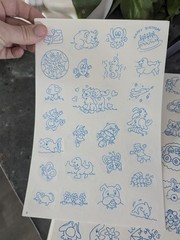 Vintage 80s 90s Color Your Own Stickers Sheets Lot Of 21 Pages Rainbows Bears