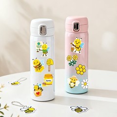 200Pcs Bee Stickers – Cute Water Bottle Stickers Waterproof Vinyl Bee Sticker…