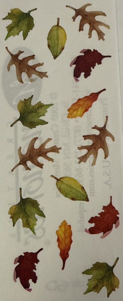 FALL LEAVES Stickers(15pc) Creative Memories•Autumn •Fall•Colorful•Card Making