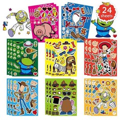 40 Pcs DIY Make a Face Stickers Kit, Cartoon Stickers for Birthday Party Decor