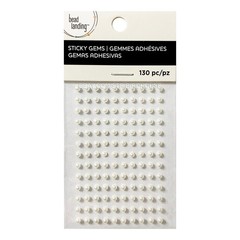 Miniature Pearl Gem Stickers 3mm Scrapbook Embellishments 3D Bead Landing
