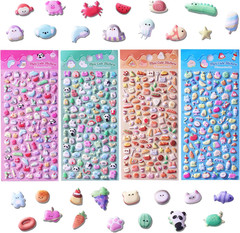 400 Mini 3D DIY Decorative Adhesive Craft Scrapbooking Stickers – 4 Sheets