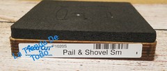 WOOD WOODEN PAPER CUTTING BLADE DIE PAIL SHOVEL FITS ACCUCUT SYS READ