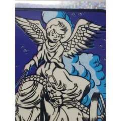 90s Y2k Glow in the Dark Prism Angel Vending Machine Sticker Religious Afterlife