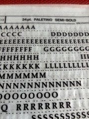 3 Letraset INSTANT LETTERING Transfer Letters 24 pt Palatino Semi-Bold 1