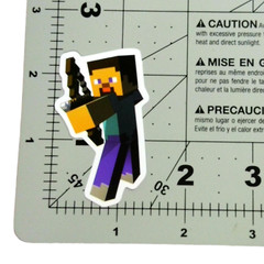 Minecraft Sticker Steve Bow Arrow Hunting