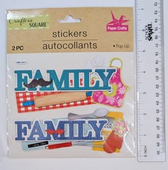 Family Cooking Baking Kitchen Scrapbooking Title Stickers By Crafter’s Square