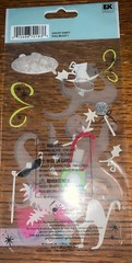 RARE JOLEES GHOST PARTY HALLOWEEN Trick Or Treat Cat costume SCRAPBOOK STICKERS