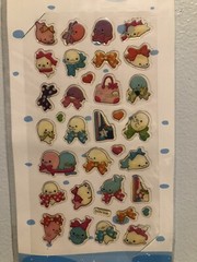 San X Mamegoma Seal Pvc Puffy Sticker Sheet Scrapbooking Kid Htf