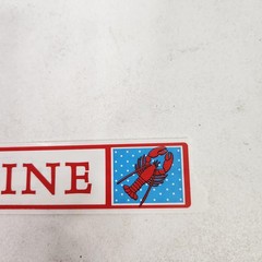 SRM Press Maine Lobster Planner Sticker Red 6″ States Titles Travel Vacation