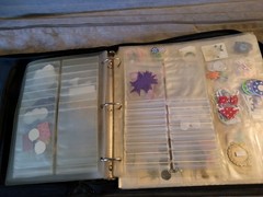 Creative Memories Scrapbooking Organizer Binder w/ Mixed Embellishments Lot