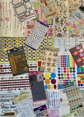 HUGE Lot of Words, Phrases, Etc THOUSANDS of Stickers! Jolee’s, Sticko Etc #4