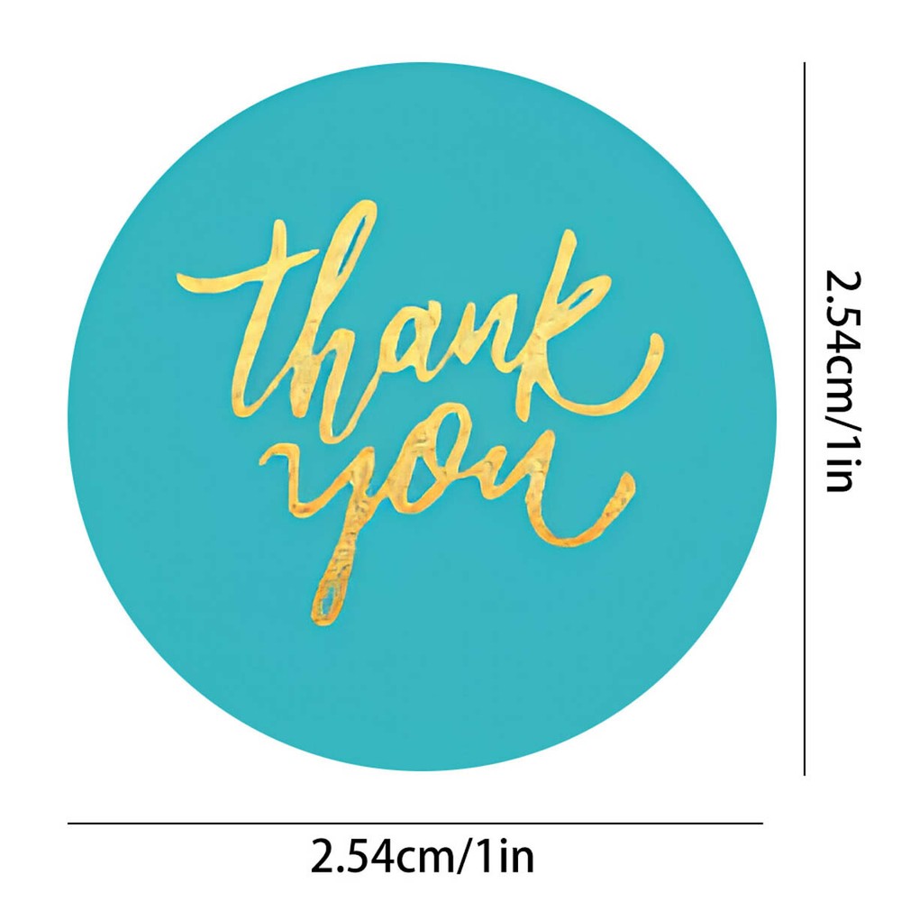 Colorful Thank You Stickers Self Adhesive Label for Business Packaging Envelopes