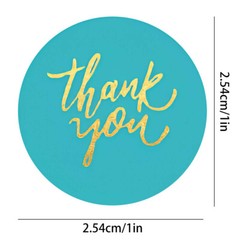 Colorful Thank You Stickers Self Adhesive Label for Business Packaging Envelopes