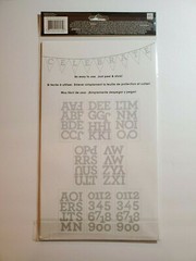 MambiSticks Large Aurora Silver Foil Alphabet & Number Stickers New