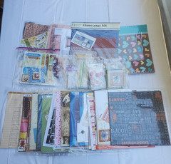 Huge Scrapbooking Card Making Craft Supplies Paper Stickers Embellishment Lot