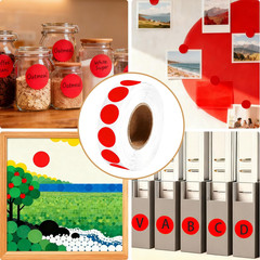 1000 Pcs round Stickers 1 Inch Color Circle Dot Stickers Code Labels for Office
