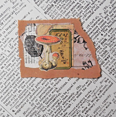 Handmade Embellishments Collage Clusters Junk Journal Ephemera Papercrafts