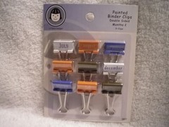 Li’l Davis Designs painted double sided binder clips scrapbooking new (pick one)