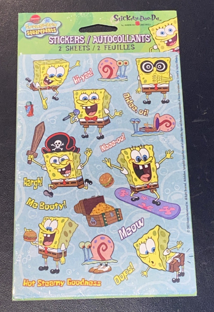 SpongeBob SquarePants Stickers – 2 Sheets