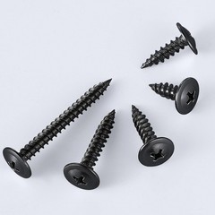 (100 pcs)#8×2″ Black Truss Head Wood Screws Quick Metal Self Tapping Zinc O