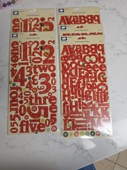CLOUD 9 Design Scrapbooking Stickers Alphabet Borders Words Lot Of 59 NIP