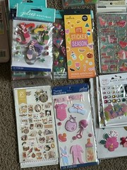 400+ HUGE Sticker Lot Scrapbook Lots Of Different Brands & Subjects