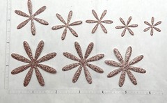 Die Cuts Daisy Flower 32 Pieces Mirror Basic Cardstock Layering Daisy Flower Die