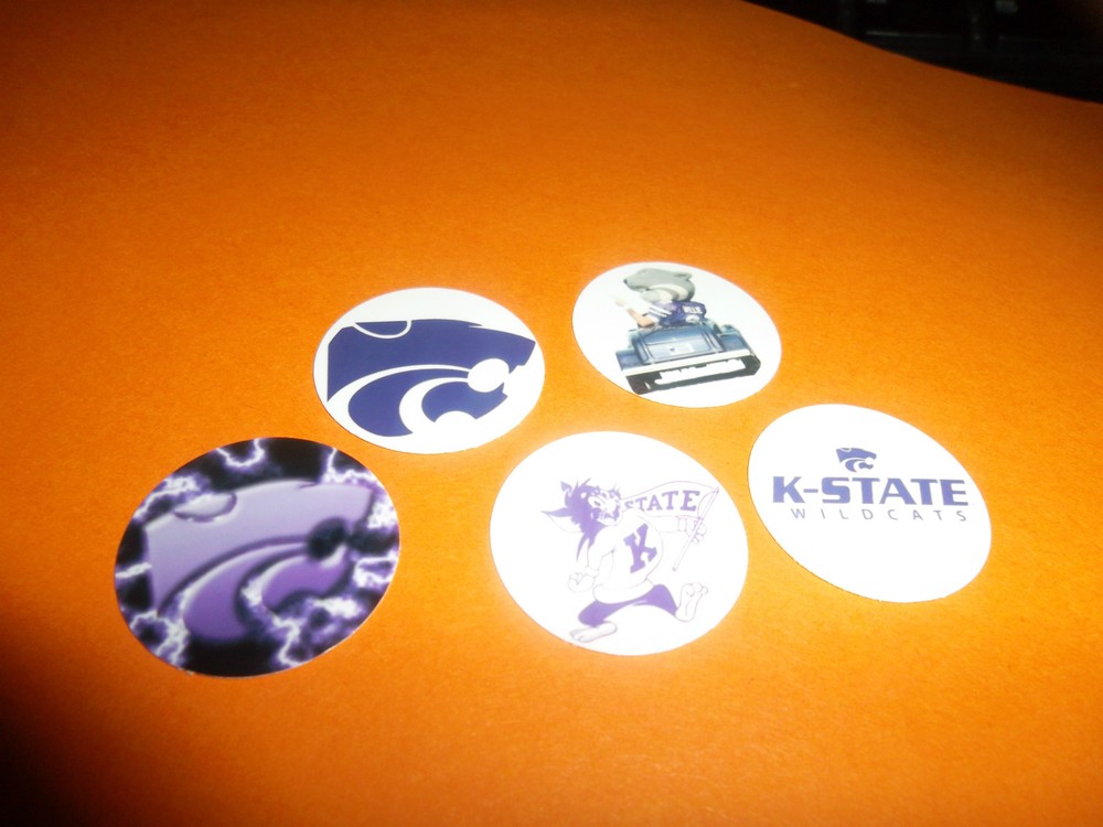 Pre Cut One Inch K STATE WILDCATS Images! Free Shipping in United States!