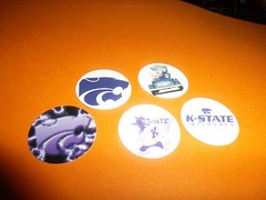 Pre Cut One Inch K STATE WILDCATS Images! Free Shipping in United States!