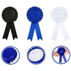 12 PCS Green Blank Award Ribbon Winner Medal Rosette 15.5x8cm 6×3 Inch Sport