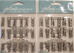 Lot of 6 packs JOLEE’S Boutique Black, Silver, Green Clips Repeat