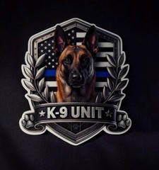 K-9 Unit Stickers/Belgian Malinois/German Shepherd/Police