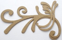 {4} FLOURiSH Set – Decorative Accents Bare Chipboard Die Cuts