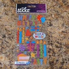 Sticko Scrapbooking Stickers Theme Packs, Mixed Themes Assorted, Multicolor