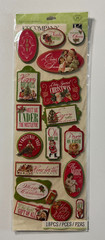 K & Company Chipboard Stickers-Variations-Tim Coffey, Brenda Walton, K Panacci
