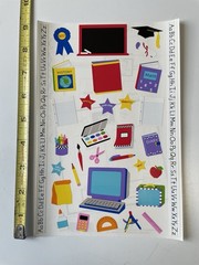 5 Mrs Grossmans School Stickers Elementary Junior High K-12 Class 9″ X 6″ LARGE