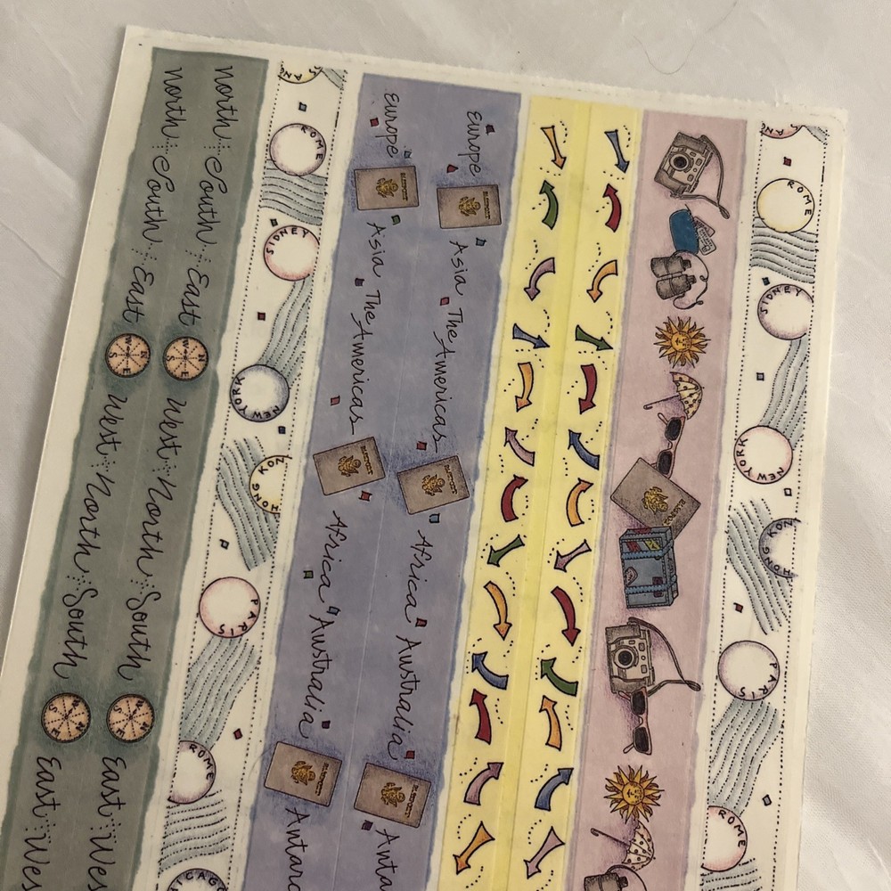 Stickers Tie Me To The Moon Sticker Fun “ Art With Heart” Travel Borders Themed