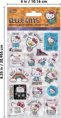 Hello Kitty Sticker Sheet Standard, Holographic 4 Sheets of Educational Stickers