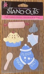 Provo Craft STAND-OUT 3D Sweet As Pie Baking Ingredients Recipes Spoons Stickers
