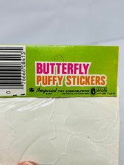 Vintage Butterfly Puffy Stickers Set of 2 Packs by Imperial Toy Corp 1980s BIN74
